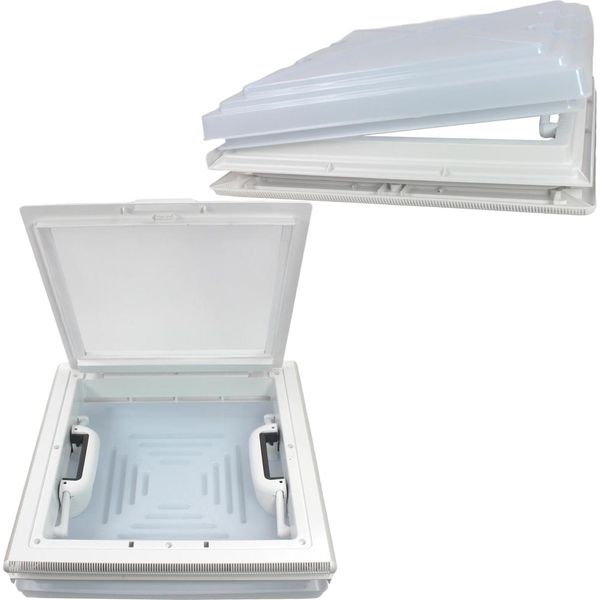 Mpk 42 Portello Del Tetto Finestra Del Tetto Cofano Del Tetto 40 X 40 Cm Caravan Caravan Caravan Segnale Bianco-image