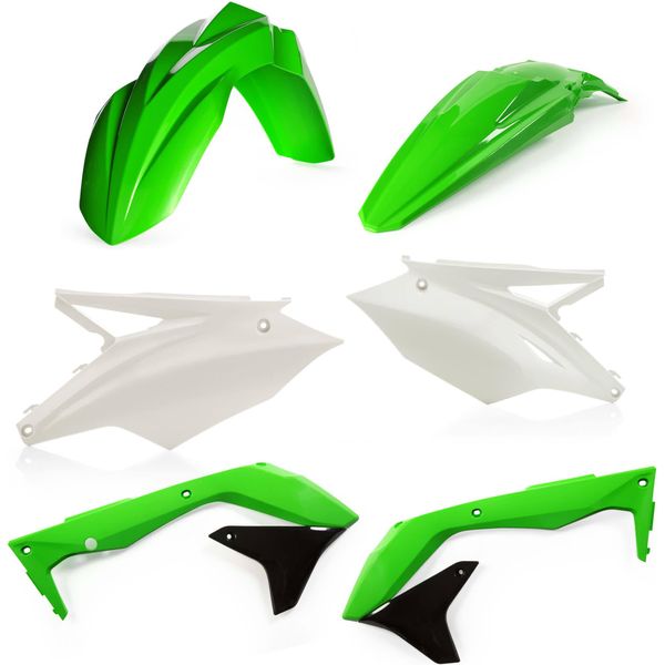 Kit Carene 6 Pezzi Acerbis Verde/Bianco Per Kawasaki Kxf 450 - Usa-image
