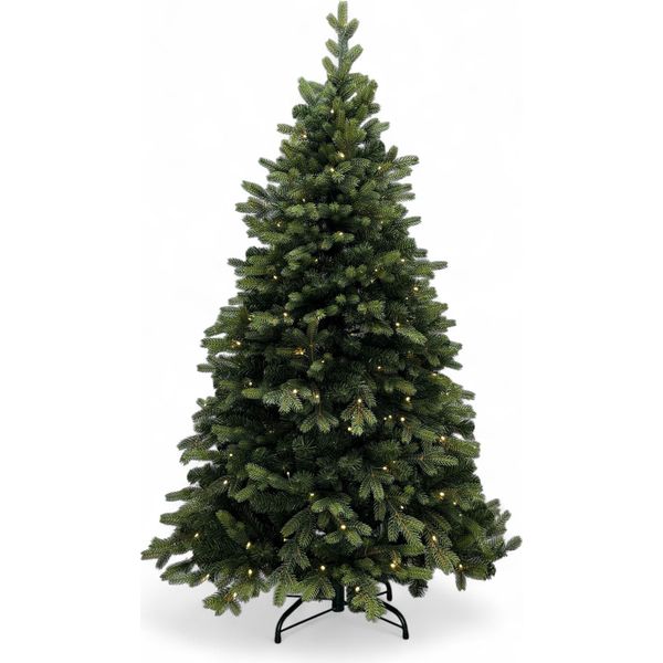 Xms-Trees Albero Di Natale Artificiale Jasper H180 X Ø119Cm - Led Inclusi - Aspetto Naturale E Completo - Ritardante Di Fiamma-image