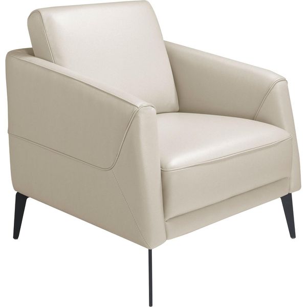 Angel Cerdá Poltrona In Pelle Grigio Tortora 5094-image