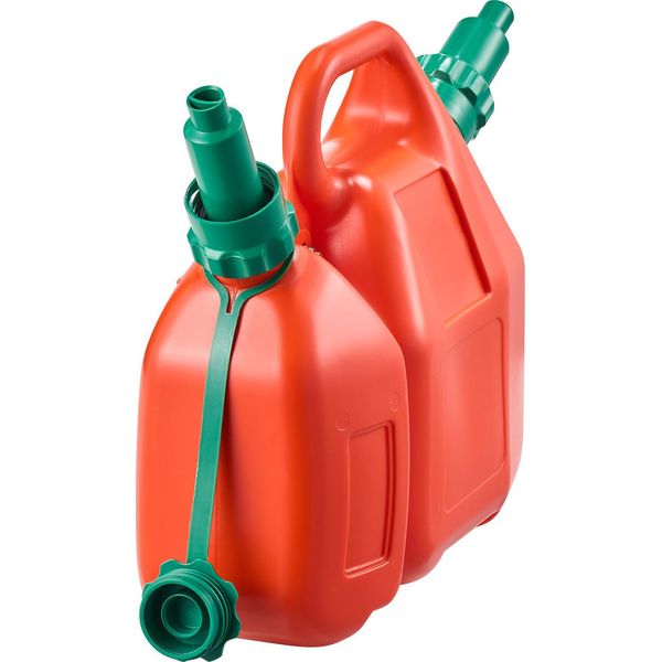 Tanica Di Carburante Succebuy, Serbatoio Da 6 L Con Beccuccio E Serbatoio Dell'olio Aggiuntivo Da 1,9 L, Portata Massima Di 5,5 L/Min, Serbatoio Del Fluido Adatto Ad Auto, Moto, Atv E Utv-image