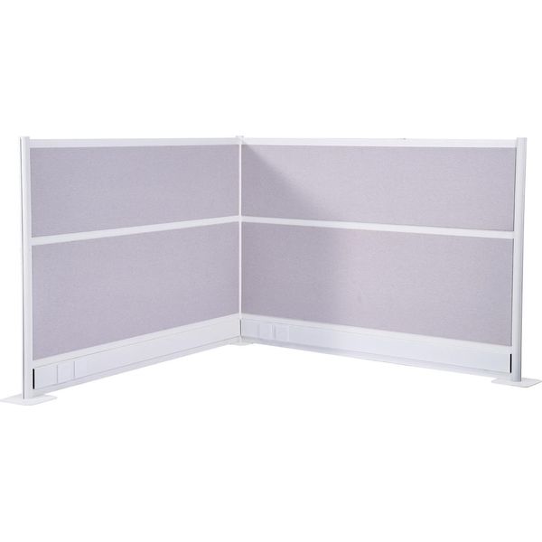 Succebuy Divisori, Schermi Per La Privacy, Set Di 2, 183 X 122 Cm, Divisori Per Ambienti In Pet Con Copriprese, Schermi Autoportanti Per Ufficio, Biblioteca E Scuola-image