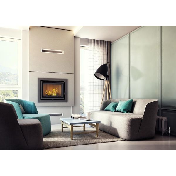Inserto Camino Ad Acqua Kratki Zuzia Deco 12 Kw Ø 200 Set Di Installazione-image