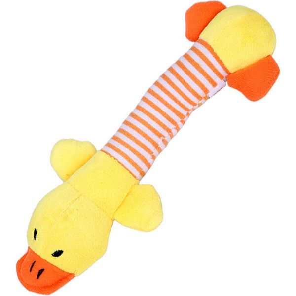 Peluche Per Cani, 23Cm Squeaker Giallo, Sonaglio A 4 Zampe Per Cani, 30G-image