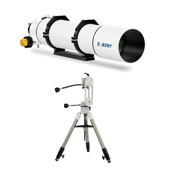 Telescopio Rifrattore Svbony SV48P 102 Mm + Montatura Alt-Azimutale SV225 + Treppiede, Telescopio In Vetro Acromatico Con Lente Rivestita Di Verde Fmc Ota-image