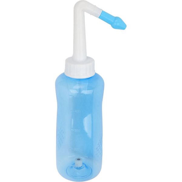 Flacone Nasale Da 500 Ml, Detergente Nasale Per L'irrigazione Dei Seni Paranasali Flacone Di Risciacquo Nasale Con 2 Pezzi Di Detergente Nasale Per Adulti Bambini-image