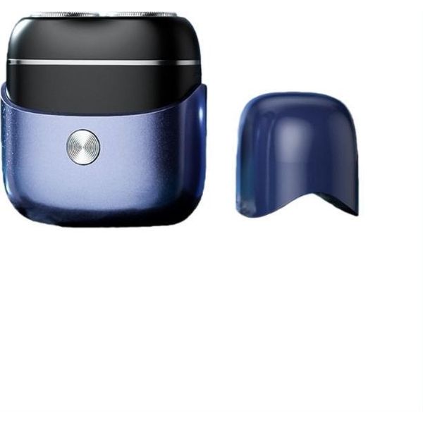 Inf Mini Rasoio Elettrico Portatile Uomo - Usb Ricaricabile, Impermeabile Viola-image