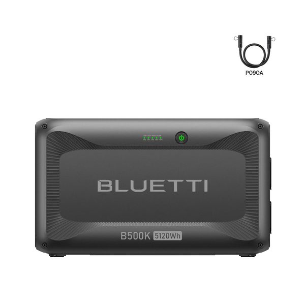 Bluetti B500K Batteria Di Estensione Per AC200L/AC300/AC500, Batteria Lifepo4 Da 5120Wh, Generatore Solare Per Casa, Emergenze, Off-Grid (Cavo Di Estensione P090A)-image