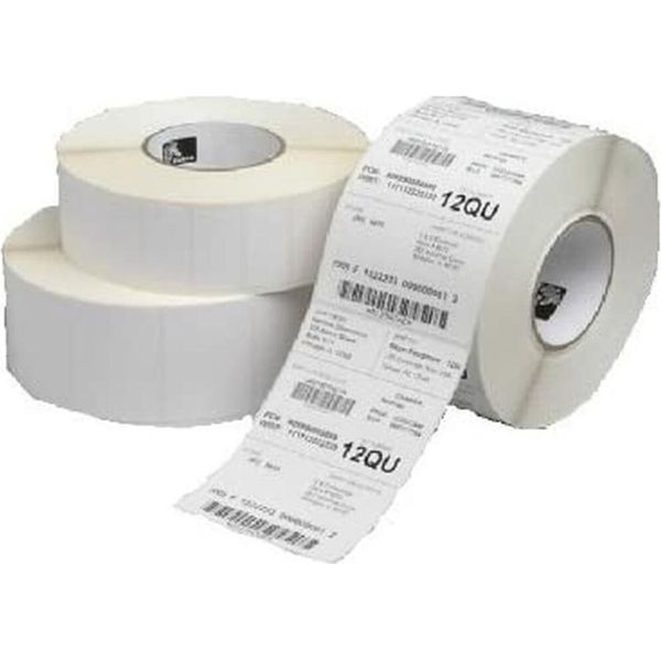 Zebra 12X Zebra Z-Select 2000T, Rotolo Di Etichette, Carta Comune, 57X76Mm, Zebra Z-Select 2000T, Rotolo Di Etichette, Carta Comune, Patinata Opaca, Per Stampanti Desktop, Anima: 25,4Mm, Diametro: 127Mm, Dimensioni (Lxa): 57X76Mm, 930 Etichette/Rotolo, <Br / (3007203-T)-image