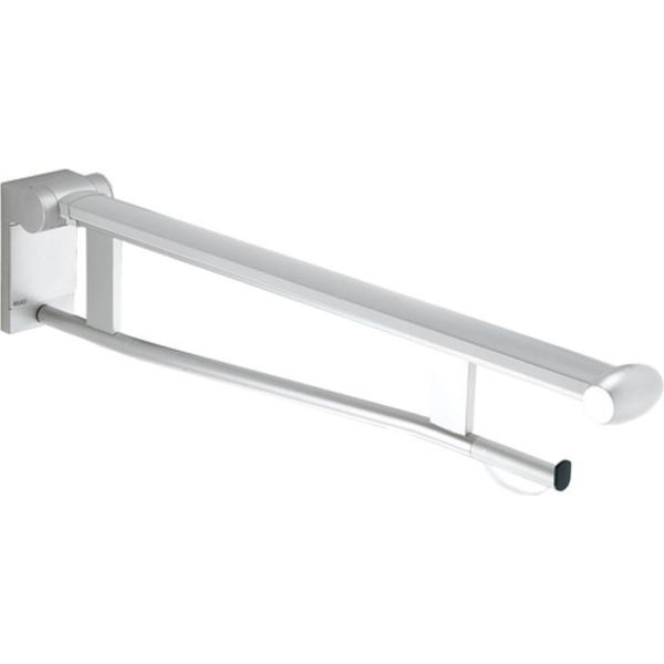 Keuco Plan Care Maniglia Di Sostegno Pieghevole 700 Mm Alluminio Anodizzato Argento/Bianco - 34903170751-image