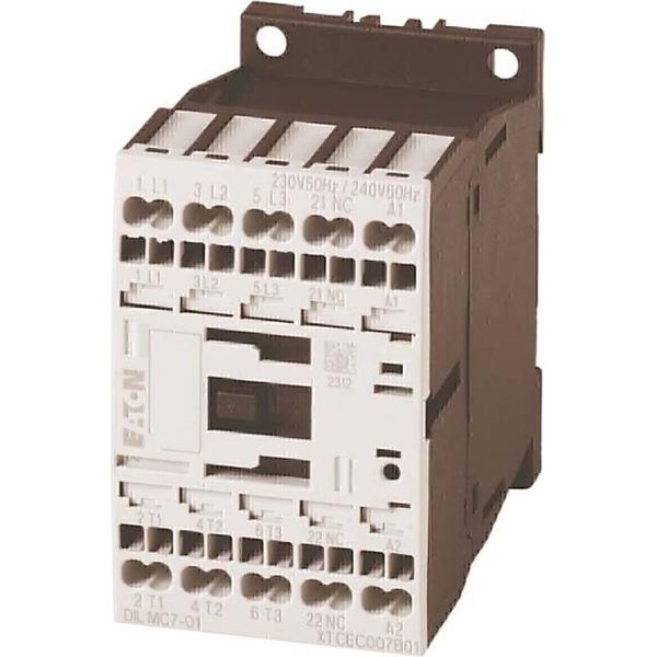 Contattore Di Potenza 1NC 4Kw/400V,Dc - Contattore Magnetico 9A 0VAC 24VDC DILMC9-01(24VDC)-image