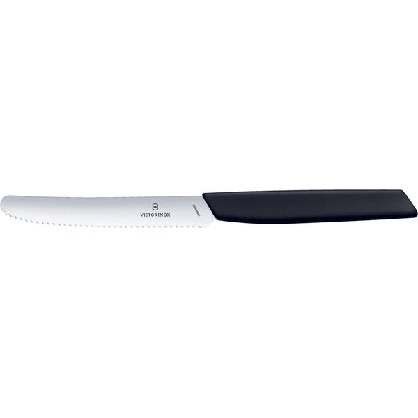 Victorinox Coltelleria - Coltello Tavola Manico Nero - Swiss Modern-image