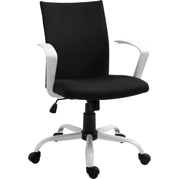 Vinsetto Sedia Da Ufficio Sedia Da Scrivania Schienale In Rete Con Funzione Dondolo Poggiatesta Sedia Da Ufficio Casa Regolabile In Altezza Ergonomica 360° Ruote Girevoli Schiuma Nylon Nero 61 X 61 X 89-99 Cm-image