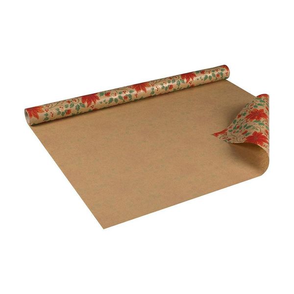 Carta Da Regalo Per Natale, Stella Di Natale, Rosso, 0,70 X 10 M-image