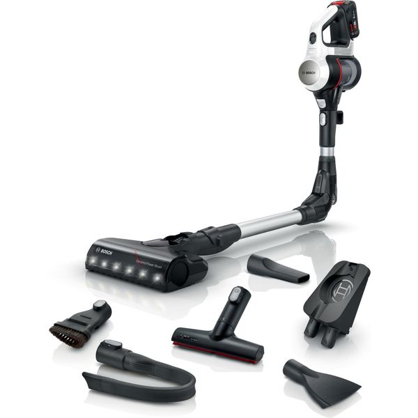 Bosch BSS711W Stick Vacuum/Electric Broom Battery Dry Bagless 0.3 L Black, Silver, White-image
