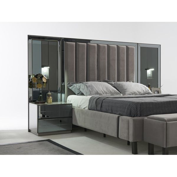 Mobili 2X Comodino Legno Consolle Tavoli Tavoli Laterali Camera Da Letto Completa-image