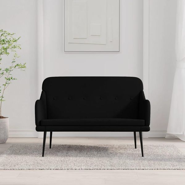 Panca The Living Store In Tessuto Nero 110X76X80 Cm-image