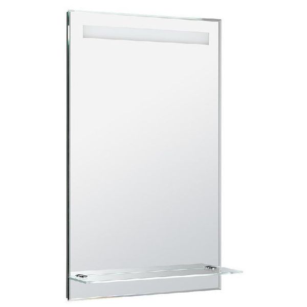 Accessori Aqualine - Specchio Con Luce Led 500X800 Mm E Mensola, Cromo ATH52-image