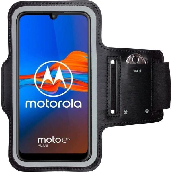 Fascia Da Braccio Sportiva Per Motorola Moto E6 Plus Copertura Fitness Del Telefono Cellulare Fascia Da Braccio Per La Corsa-image