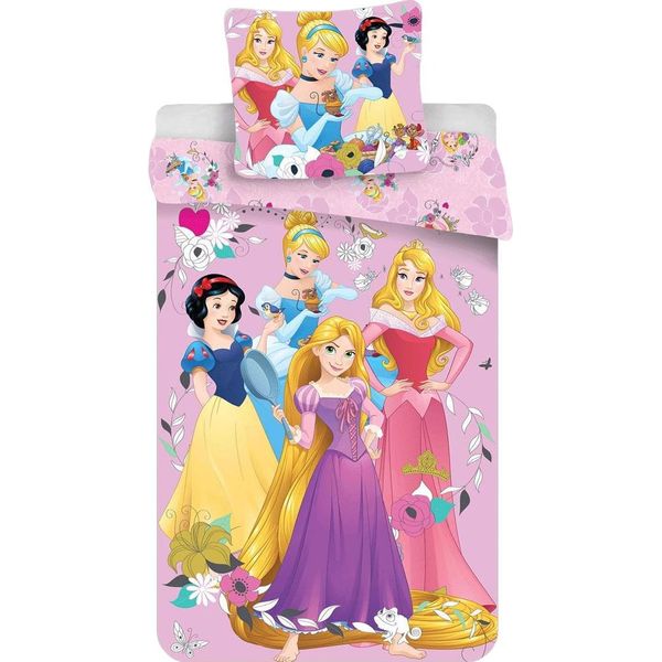Disney Princess - Set Di Biancheria Da Letto AG2870 (Letto Singolo) (Rosa/Colore)-image