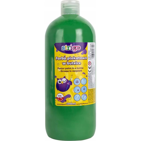 Vernice Per Poster In Bottiglia 1000Ml Verde Strigo-image