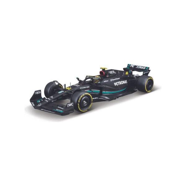 Bburago 1:24 F1 Mercedes Amg W14 E Con Casco, Valigetta Rigida #44 Hamilton-image