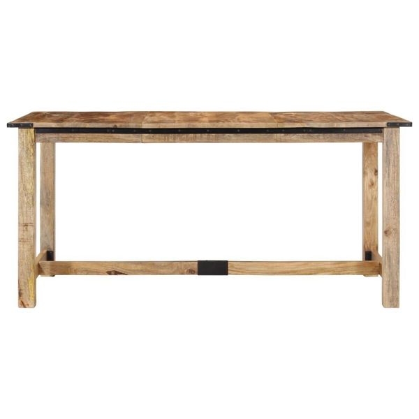 Vidaxl Tavolo Da Pranzo 160X80X75 Cm In Legno Massiccio Di Mango-image