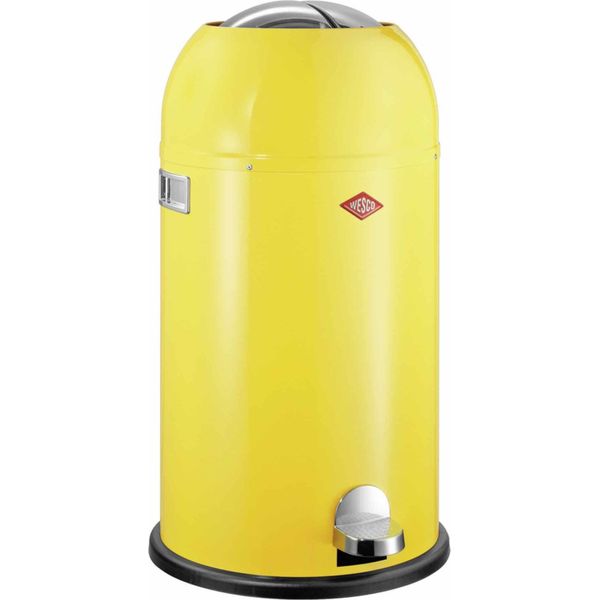 Wesco Kickmaster Soft. Cestino Per Rifiuti, 33 Litri Giallo Limone-image