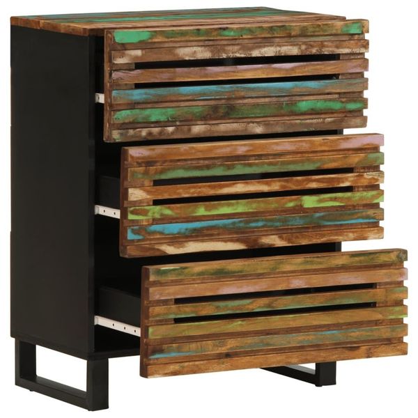 Vidaxl Credenza 2 Pezzi 60X34X75 Cm In Legno Massiccio Di Acacia-image