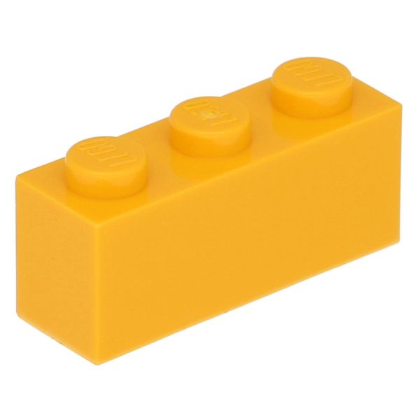 Lego® 250 Pezzi 3622 Mattoncini 1X3 Parte Basic 250 Arancione Chiaro-image