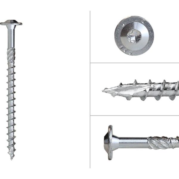 Viti A Testa Bombata Zincate 10 X 140 Mm Torx 40 - Confezione Da 50 Pezzi-image