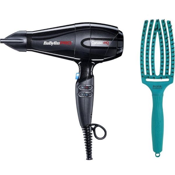 Babyliss Pro Caruso Hq 2400W BAB6970IE + Olivia Garden Finger Brush Oceano Tropicale-image