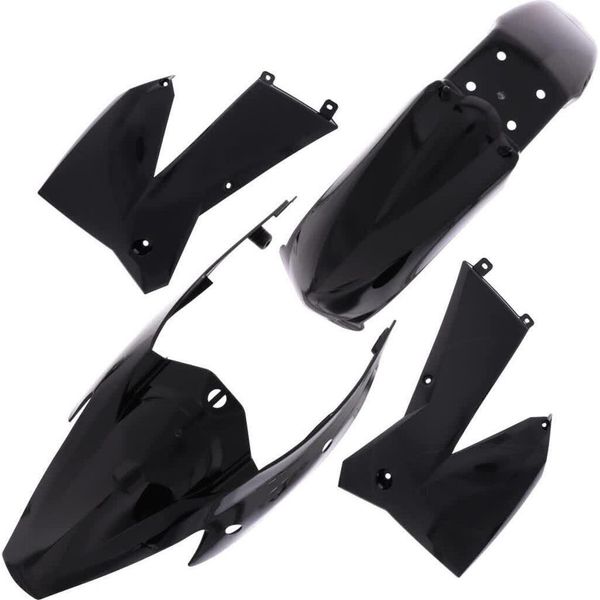 Kit 4 Carene Plastiche Polisport Nero Per Ktm Exc-image