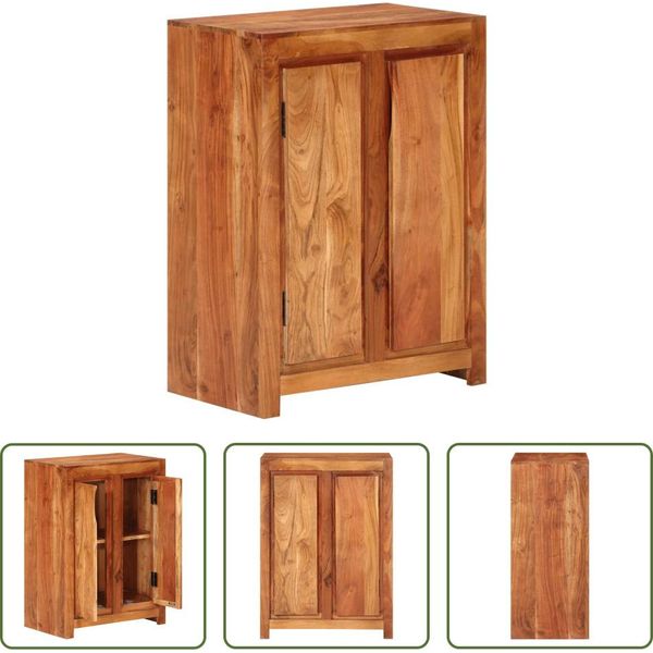 The Living Store Sideboard 55X33X75 Cm Massivholz Akazie-image