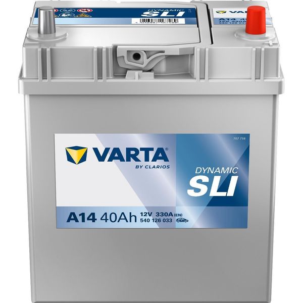 Varta A14 Blue Dynamic 12V 40Ah 330A Batteria Auto 540 126 033 Incl. 7,50 € Di Cauzione-image