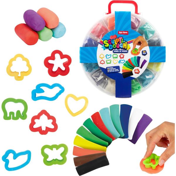 Toi-Toys Sculptidough-Ton-Set 20-Teilig-image