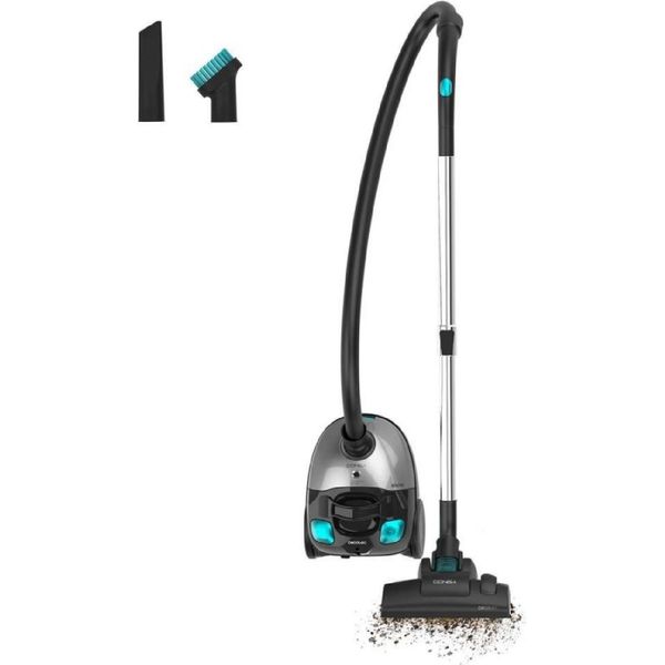 Hoover Con Sacco 2L Cecotec Conga Powerbag 2000 Compact Plus. 800 W, Filtraggio Ad Alte Prestazioni, Tubo Telescopico-image