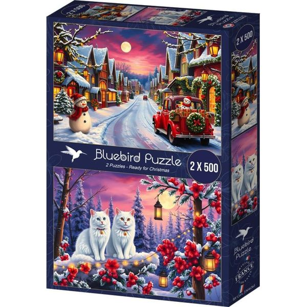 Puzzle Bluebird Pronto Per Il Natale 2X500 Pezzi-image