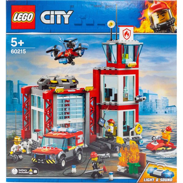 Lego City Caserma Dei Pompieri (60215), Set Da Costruzione (509 Pezzi)-image