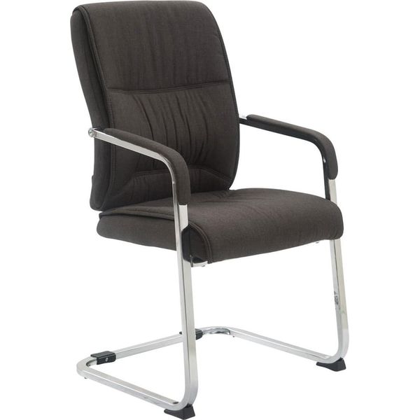 Sedia Per Visitatori Xxl, Sedia Per Ospiti - Ergonomica E Caricabile Fino A 260 Kg | Colore: Grigio Scuro-image