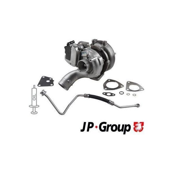 Jp Group 1117800210 - Turbocompressore Oe 059145702LV Per A6 (4F), A8 (4E), A4 (8E), Phaeton (3D), Touareg (7L), Q7 (4L), A4 (8H)-image