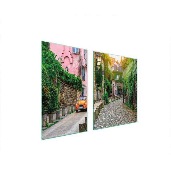 Piastre Copri Fornelli 2 Pezzi 100X52 Copertura Piano Cottura In Ceramica Tagliere In Vetro City Car-image