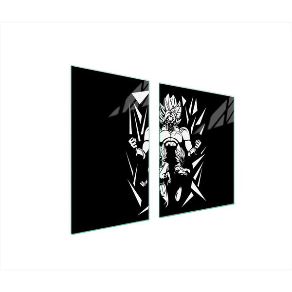 Piastre Copri Fornelli 2 Pezzi 100X52 Ceramica Copri Piano Cottura Vetro Tagliere Anime Nero-image