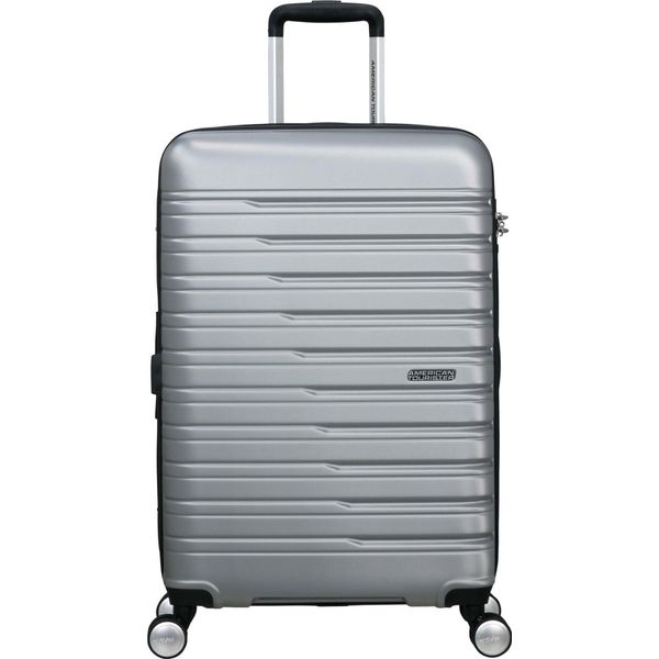 American Tourister Carrello Flashline Spinner 67 / 24 Trolley Exp Tsa Sky Silver Argentato-image
