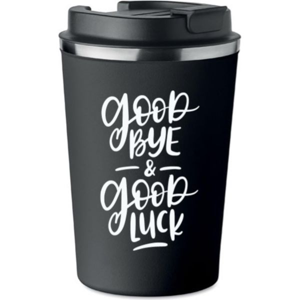 Tazza Termica Premium Con Stampa Good Bye Luck 350Ml 0,35L KT_003-image