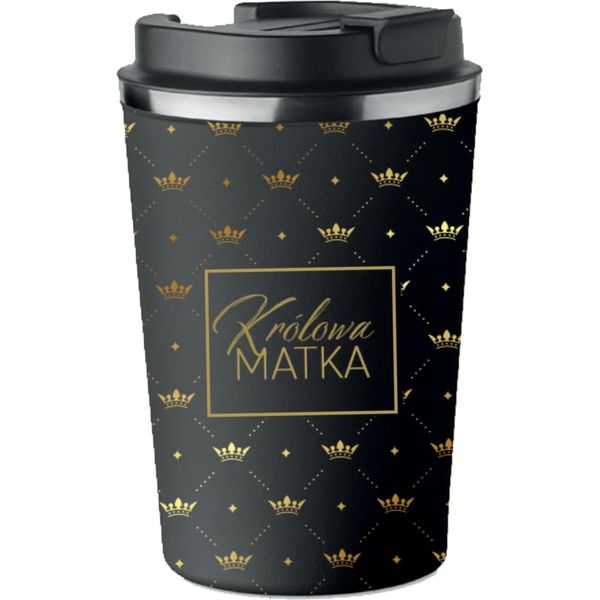 Tazza Termica Premium Con Stampa Queen Mother, Regalo Per La Mamma, 350Ml KT_047-image