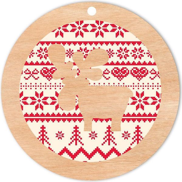 Decorazioni Per Albero Di Natale In Legno D15-image