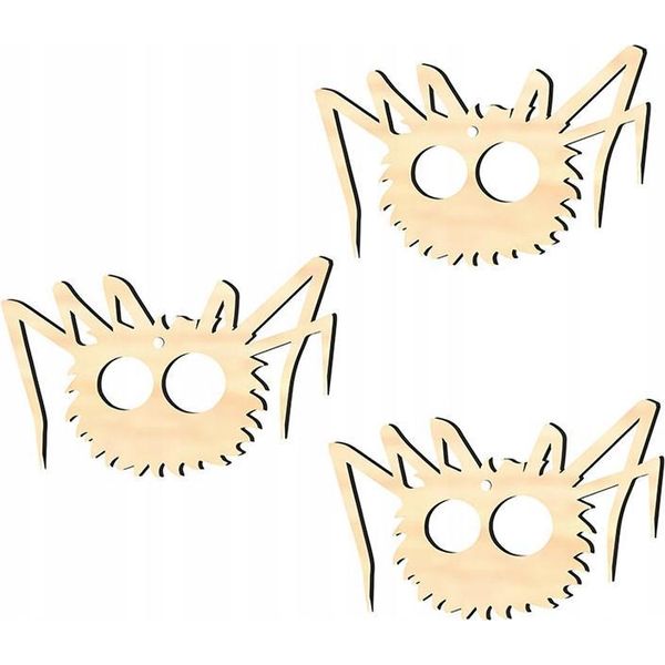 Ciondolo Decorativo In Legno Halloween H12 3 Pezzi.-image
