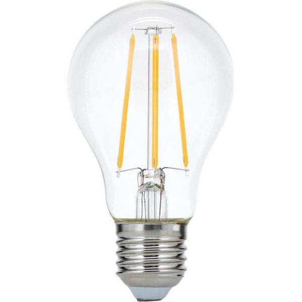 Lampadina Led E27 4,5W 2700K 470 Lumen Forma Della Lampadina, Trasparente, Bianco Caldo, Dimmerabile-image