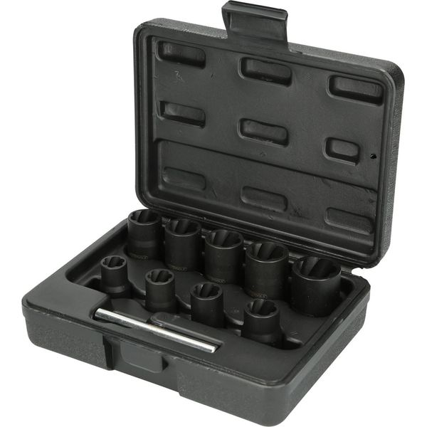 Ks Tools Set Di Bussole Con Profilo A Spirale Da 3/8" 10 Pz. 913.3855"-image